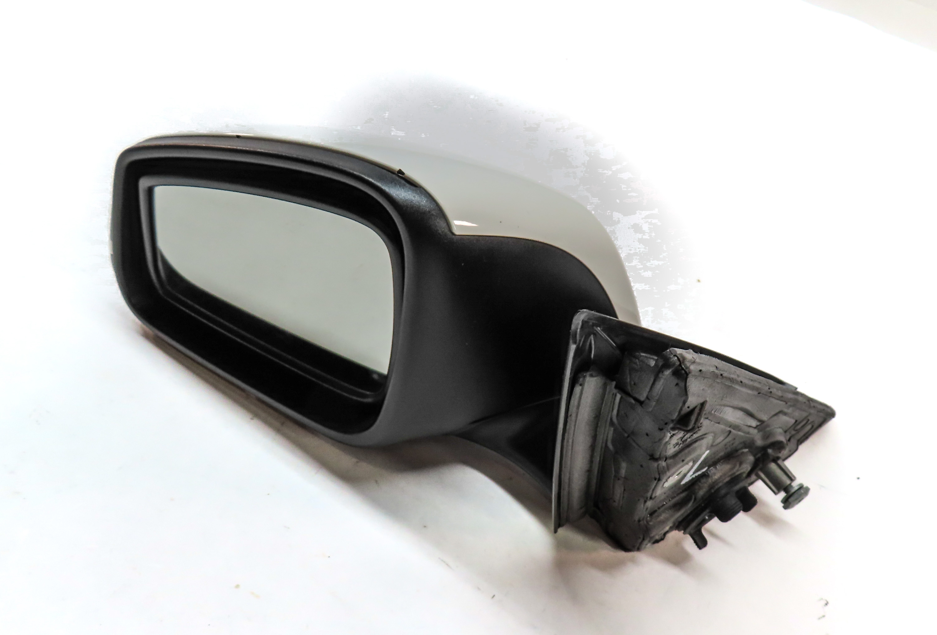 12-13 BMW 328i 335i (F30) SEDAN LEFT P-FOLD AUTODIM MEMORY DOOR MIRROR (White) — exact item pictured